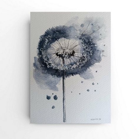 Dmuchawiec-akwarela formatu 18/12,5 cm 