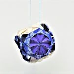 Bombka origami mini kusudama granat ornament - 4