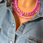 Naszyjnik Różowe Kulki Korale Kaskadowe 25.165 - 