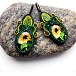 Sunflowers kolczyki sutasz - 
