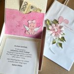 041,Kartka  na chrzest w pudełku z torebką - 041,Kartka w pudełku na chrzest w pudełku z torebką