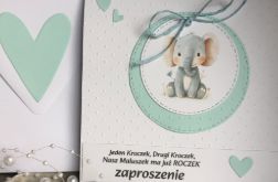 Zaproszenie na roczek! chłopiec! Otwierane z kopertą!