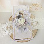 Romantyczna kartka ślubna "Violet Love" - 