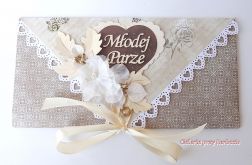 Kopertówka na ślub beż - brąz