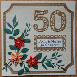 kartka na 50-tą rocznicę ślubu