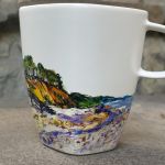 Porcelanowy kubek ręcznie malowany Nad Bałtykiem  - 