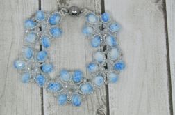 Bransoletka CANDY Blue, white and crystal