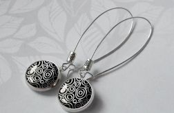 BLACK & WHITE :: Eleganckie kolczyki z grafiką