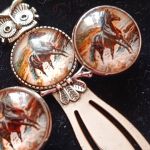 Rumak - spinki do mankietów i zakładka do książki - Rumak - spinki i zakładka