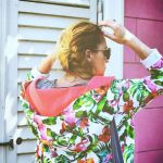 Oversize bluza ogromny kaptur tropik - Bluza z wielkim kapturem