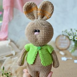 Zajączek w bluzie, Króliczek pluszowy, Przytulanka dla dziecka