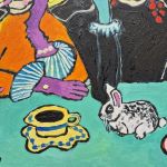 obraz olejny kabaret pod czarnym kotem - 
