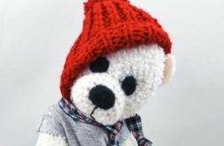 PIOTRUŚ - szydełkowy misiek, personalizacja