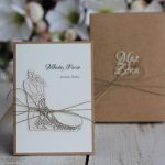 Rustykalna kartka ślubna z pudełkiem 20 - stylowa kartka na ślub
