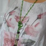 Naszyjnik Zielony Z Koralików - 