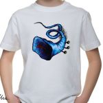 Niebieska trąbka - t-shirt 2-14 lat (kolory) - t-shirt - trąbka