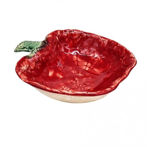 Miseczka Ceramiczna w Kształcie Czerwonego Jabłuszka – Ręcznie Robiona