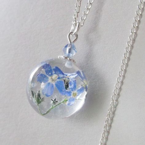 ♥ NIEZAPOMINAJKI - Kwiaty w żywicy ♥