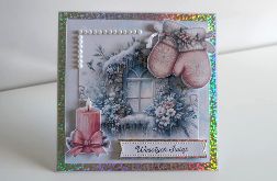 Zimowa kartka świąteczna Boże Narodzenie