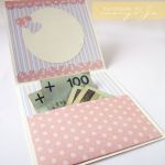 BABY-GIRL kartka dla malucha z kieszonką (folder na CD) - 