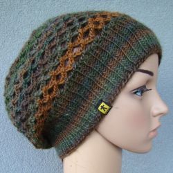 czapka - beret ażurowy - kolory