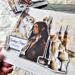 Kartka urodzinowa dla miłośniczki Hogwart - Lekko przestrzenna, która zmieści się do koperty