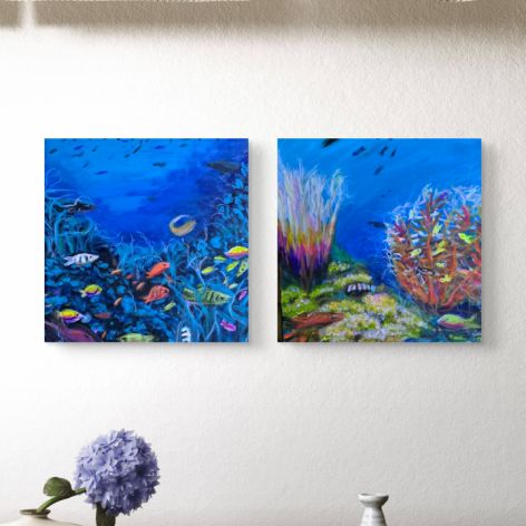 Kompozycja underwater 50x50x1 cm