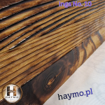 Świecznik drewniany świerk Shou Sugi Ban szelak Inga No. 10 - 