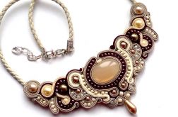 Naszyjnik Beż & Marsala