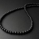 Naszyjnik męski z lawy wulkanicznej l311 - 