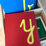 Szortski alfabet mały pisany, Montessori - pomoce si-is