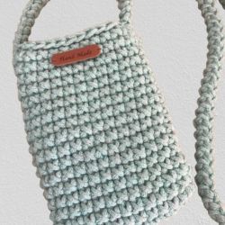 Mała torebka na ramię,etui na telefon,szaromięta Mała torebka na ramię,etui na telefon,szaromięta