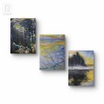 Kompozycja prac na płótnie 70x50x1cm  - 