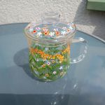 Kubek z zaparzaczem wrotycz ręcznie malowany 370 ml. - Malowany dookoła