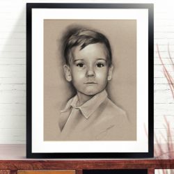 Portret chłopczyka ze zdjęcia na zamówienie