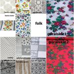 Zazdrostka/lambrekin fala z koronką folk - Dostępne wzory i kolory bawełny