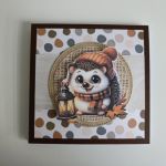 Kartka na urodziny jeż z latarenką - Kartka na urodziny jeż z latarenką