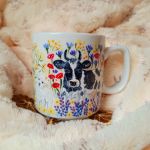 Wiejskie klimaty ręcznie malowany kubek 270 ml. - malowany dookoła