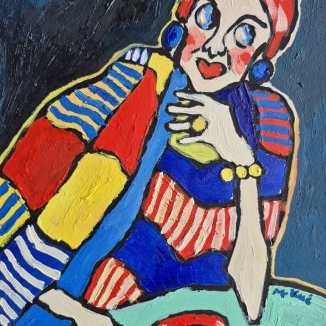 Obraz  fowizm kobieta która słucha siebie