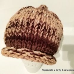 Melanżowa czapka zimowa