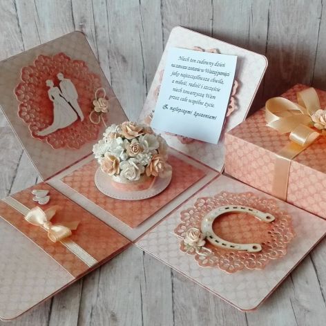 Pudełko niespodzianka z okazji ślubu