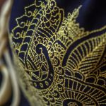 Czarny ręcznie haftowany workoplecak XL - 