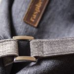 Torebka Boho Bag z szarego weluru – unikatowa torebka handmade na ramię - 