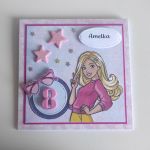 Personalizowana kartka urodzinowa Barbie 3 - Kartka urodzinowa Barbie