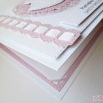 Kartka PAMIĄTKA CHRZTU różowo-biała #4 - Pamiątka Chrztu z szatką