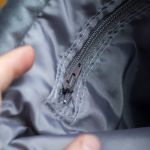 Szara listonoszka z kominem z weluru w kwiaty – handmade, unikat - 