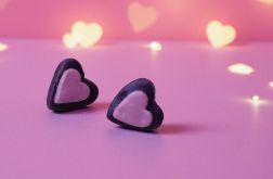 Fioletowe serduszka z modeliny