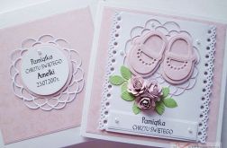 Kartka PAMIĄTKA CHRZTU z bucikami #9 /2