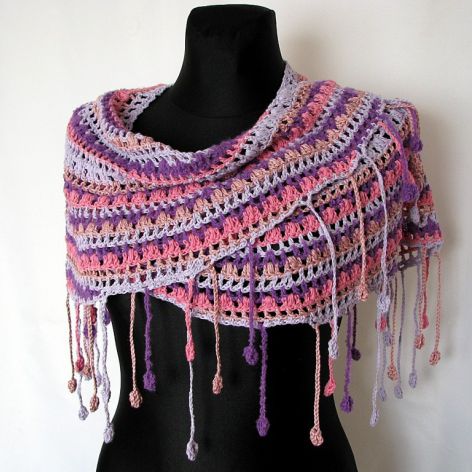 Kolorowo w tonacji  różowo- fioletowej