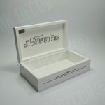 Drewniana szkatułka/pudełko prostokątne LOFT - szkatułka w środku